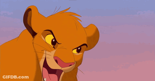 A Cartoon Of A Lion And A Lioness Fighting GIF