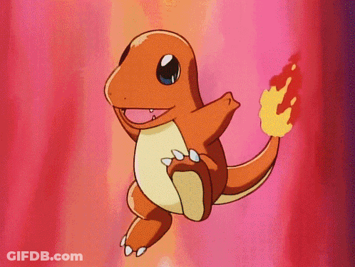 A Cartoon Of A Lizard With A Fire Coming Out Of Its Mouth GIF