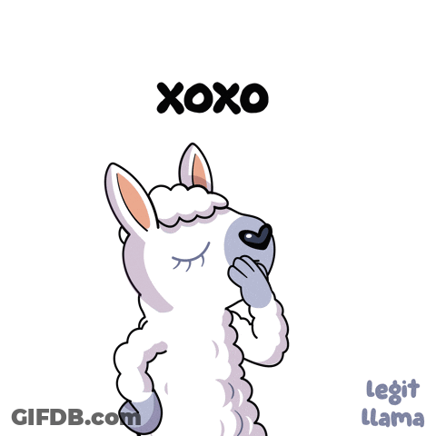Llama Blowing Kiss Xoxo Legit Llama GIF
