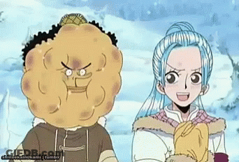 A Cartoon Of A Man And A Girl Standing Next To Each Other With The Words Shinsekai Nokami Tumblr Below Them GIF