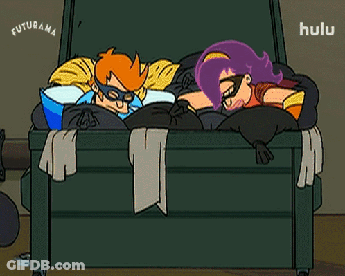 A Cartoon Of A Man And A Woman With The Word Hulu On The Bottom Right GIF