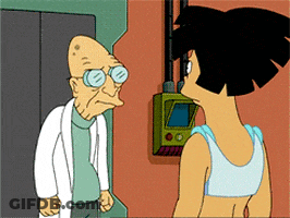 A Cartoon Of A Man And Woman Standing Next To Each Other GIF