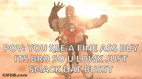 A Cartoon Of A Man Carrying A Woman On His Back With A Caption . GIF