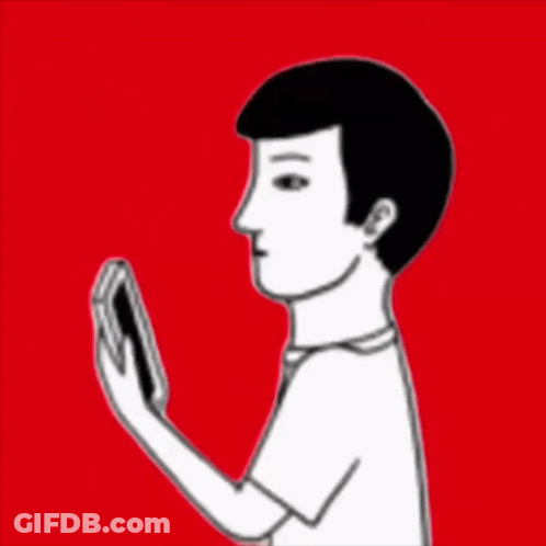 A Cartoon Of A Man Covering His Mouth With His Hand And The Word Drip Written On It GIF