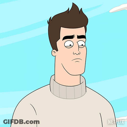 A Cartoon Of A Man Crying With The Words I 'M Not Crying Below Him GIF
