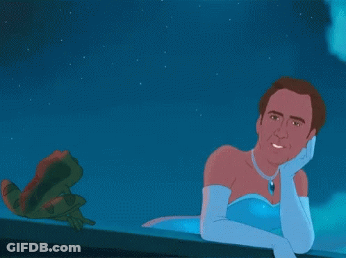 A Cartoon Of A Man Dressed As A Princess GIF