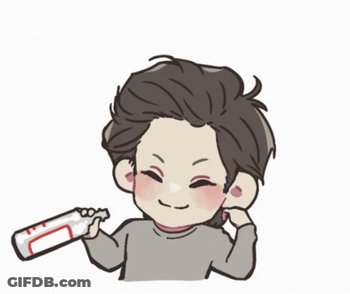 A Cartoon Of A Man Holding A Bottle Of Vodka With The Words Vodkaaa Written Above Him GIF