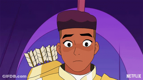 A Cartoon Of A Man Holding A Bow And Arrow With Netflix Written On The Bottom GIF