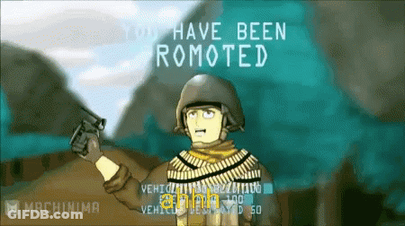 A Cartoon Of A Man Holding A Gun And The Words Have Been Remoted GIF