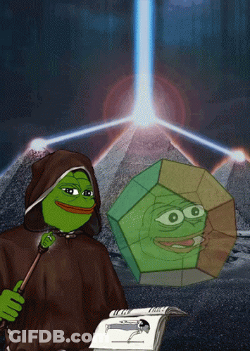 A Cartoon Of A Man Holding A Wand And A Book GIF