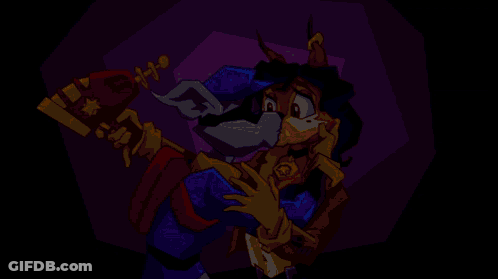 A Cartoon Of A Man Holding A Woman And A Gun GIF