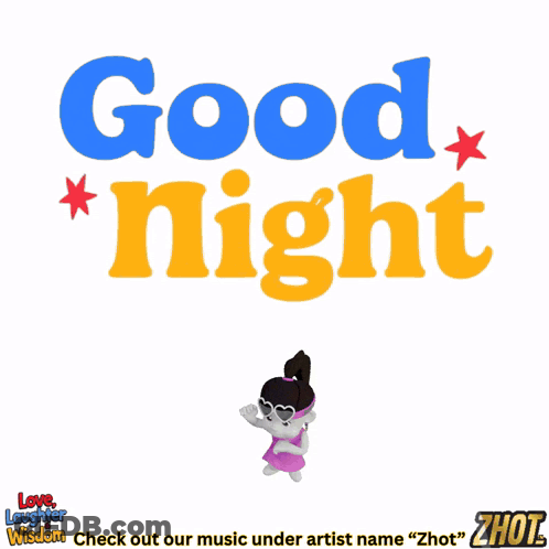 A Cartoon Of A Man Holding Broken Hearts With The Words Good Night Above Him GIF