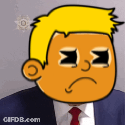 A Cartoon Of A Man In A Suit And Tie GIF
