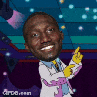 A Cartoon Of A Man In A Suit And Tie Pointing GIF