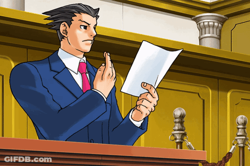 A Cartoon Of A Man In A Suit And Tie Reading A Piece Of Paper GIF