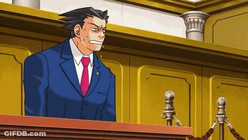 A Cartoon Of A Man In A Suit And Tie Standing At A Podium GIF