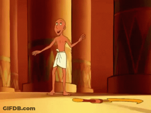 A Cartoon Of A Man In A Towel Standing In A Room GIF