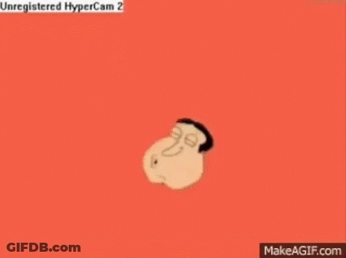A Cartoon Of A Man Laughing With A Blue Background . GIF