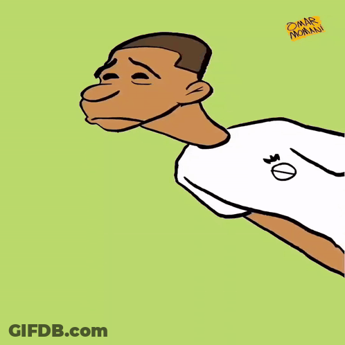 A Cartoon Of A Man Laying On A Bed Holding A Picture Frame With A Sticker That Says Oscar Picasso GIF