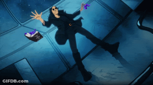 A Cartoon Of A Man Laying On The Floor With A Book That Says ' A Brief History ' GIF