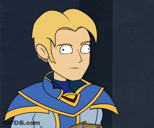 A Cartoon Of A Man Pressing A Button With The Word Greetings On It GIF