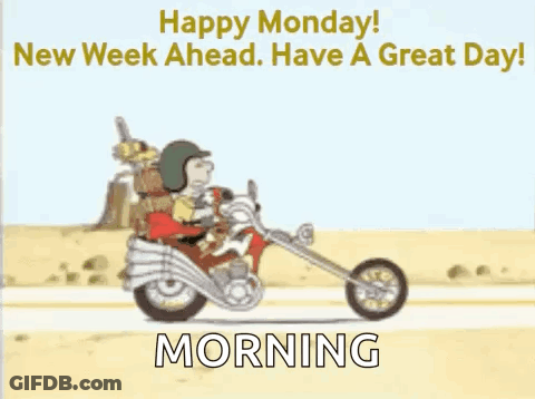 A Cartoon Of A Man Riding A Motorcycle On A Road . GIF