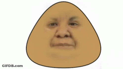 A Cartoon Of A Man 'S Face Is Breaking Through A Wall GIF