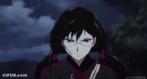 A Cartoon Of A Man Screaming In Front Of A Rabbit That Says Anime Ultima GIF