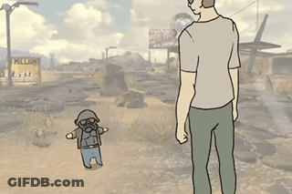 A Cartoon Of A Man Standing In Front Of A Sign That Says " Million " GIF