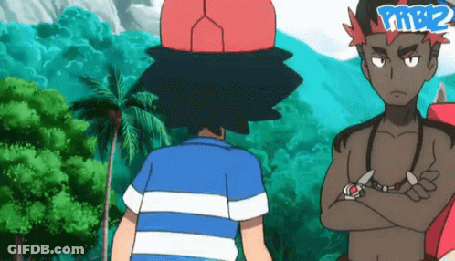Cartoon Man Standing Next To Another With Tribe Hat GIF
