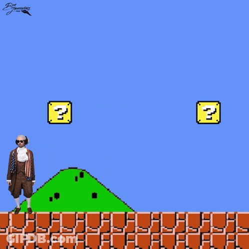 A Cartoon Of A Man Standing On A Brick Wall With The Words You Are Blocked Above Him GIF