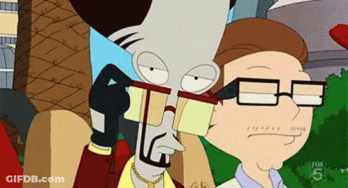 Cartoon Man Talking On Cell Phone With Fox 5 Logo GIF