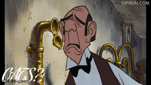 A Cartoon Of A Man Talking On A Telephone With A Gif Run.com Watermark GIF