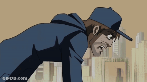 A Cartoon Of A Man Wearing A Baseball Cap GIF