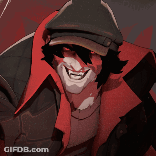 A Cartoon Of A Man Wearing A Hat And A Red Coat GIF