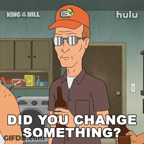 A Cartoon Of A Man Wearing A Hat That Says Bait Shop On It GIF