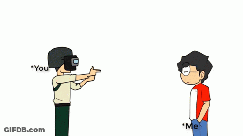 A Cartoon Of A Man Wearing A Helmet Talking To Another Man Who Is Standing With His Hands In His Pockets GIF