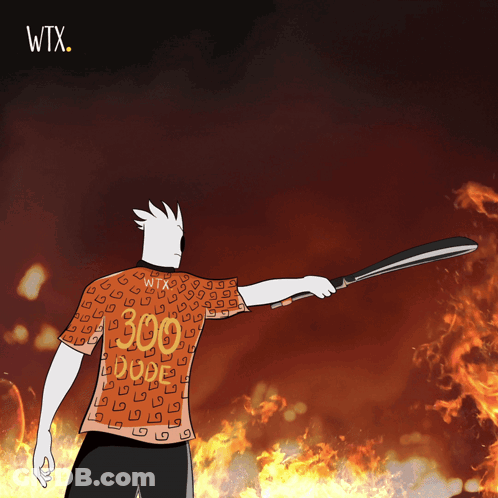A Cartoon Of A Man Wearing A Shirt That Says Wix GIF
