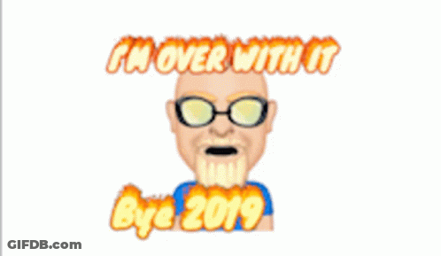 Cartoon Man With Glasses And Hat Says Im Over It GIF