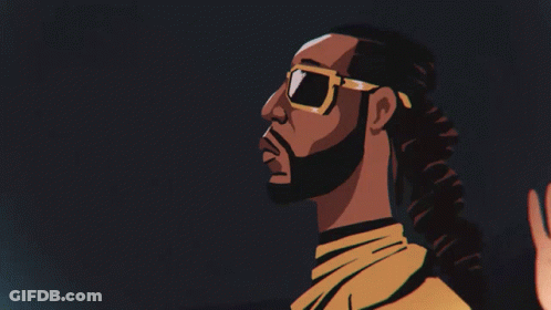 A Cartoon Of A Man Wearing Sunglasses With The Words Doing Such A Good Job I Pat Myself GIF