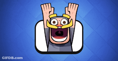 A Cartoon Of A Man With A Beard And Mustache Holding His Arms Up In The Air GIF