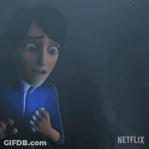 A Cartoon Of A Man With A Beard And Mustache With A Netflix Logo In The Background GIF