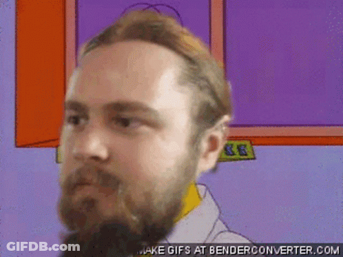 A Cartoon Of A Man With A Beard Is Being Made By Benderconverter.com GIF