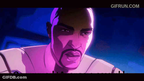 A Cartoon Of A Man With A Beard Looking At The Camera With Gifrun.com In The Corner GIF