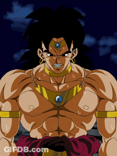 A Cartoon Of A Man With A Blue Circle On His Head GIF