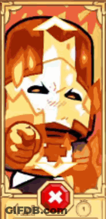 A Cartoon Of A Man With A Crown On His Head And A Red X In The Corner . GIF