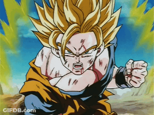 A Cartoon Of A Man With A Fist In His Hand GIF