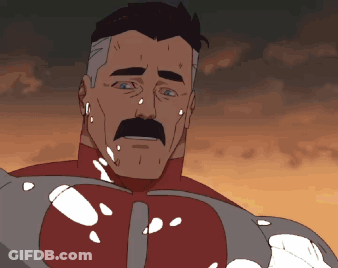 A Cartoon Of A Man With A Mustache And A Red Shirt GIF