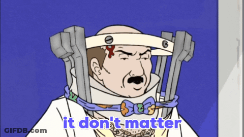Man With Neck Brace Saying It Don't Matter GIF