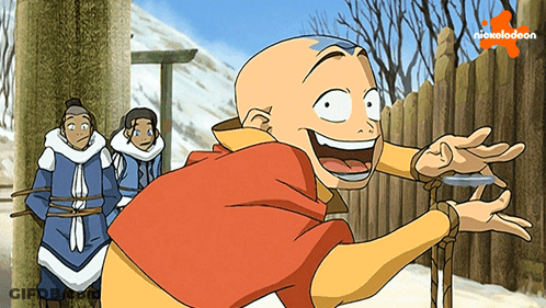 A Cartoon Of A Man With A Nickelodeon Logo In The Background GIF